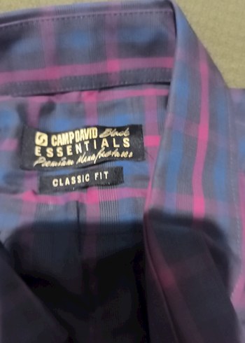 Mor Kareli Uzun Kollu Erkek Gömlek - Görsel 3