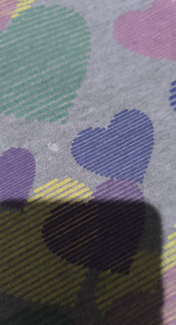 Kız Çocuk Çok Renkli Kalp Desenli Örme Atlet - Görsel 4