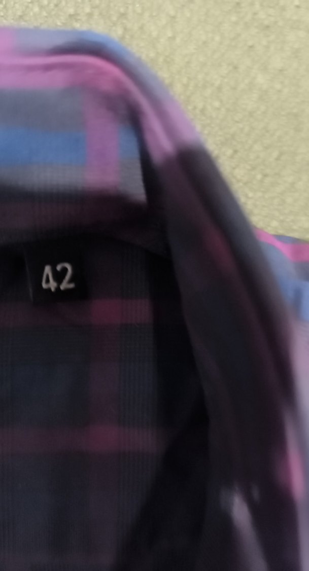 Mor Uzun Kollu Düğmeli Erkek Gömlek - Görsel 4