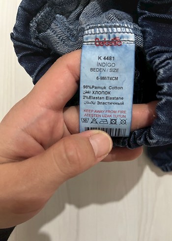 Lacivert Erkek Çocuk Elastik Bel Denim Pantolon - Görsel 3