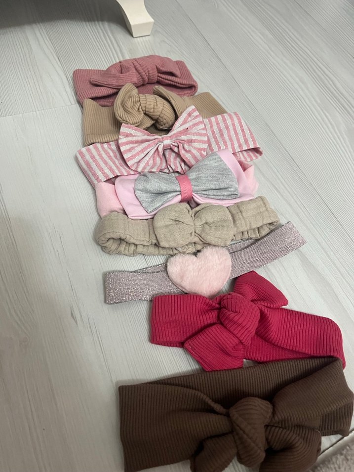 Bohem Tarzda Kız Çocuk Fiyonk Saç Bantları - Görsel 2
