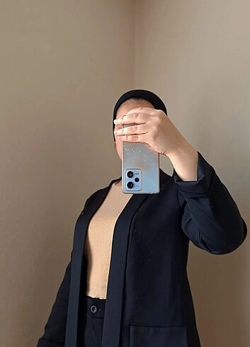 Siyah blazer ceket 