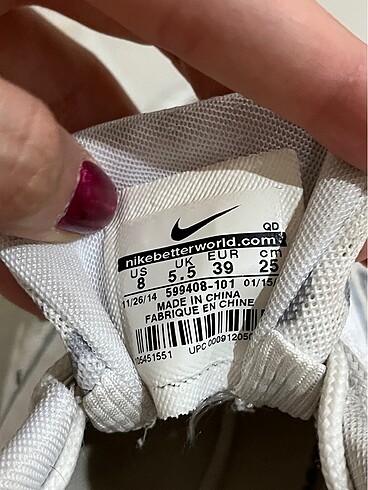 Beyaz nike orijinal spor ayakkabı - Görsel 6