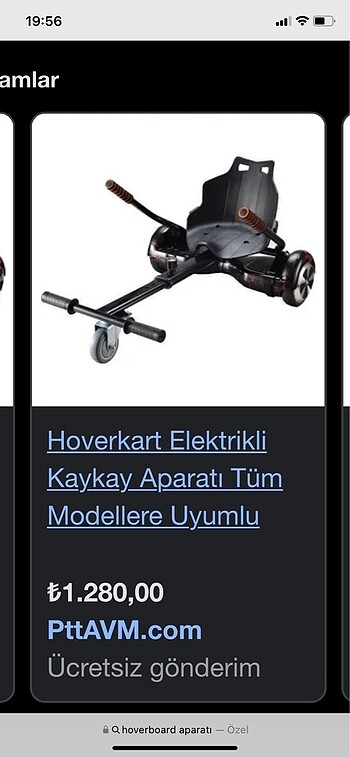 Diğer Hoverkart kaykay aparatı