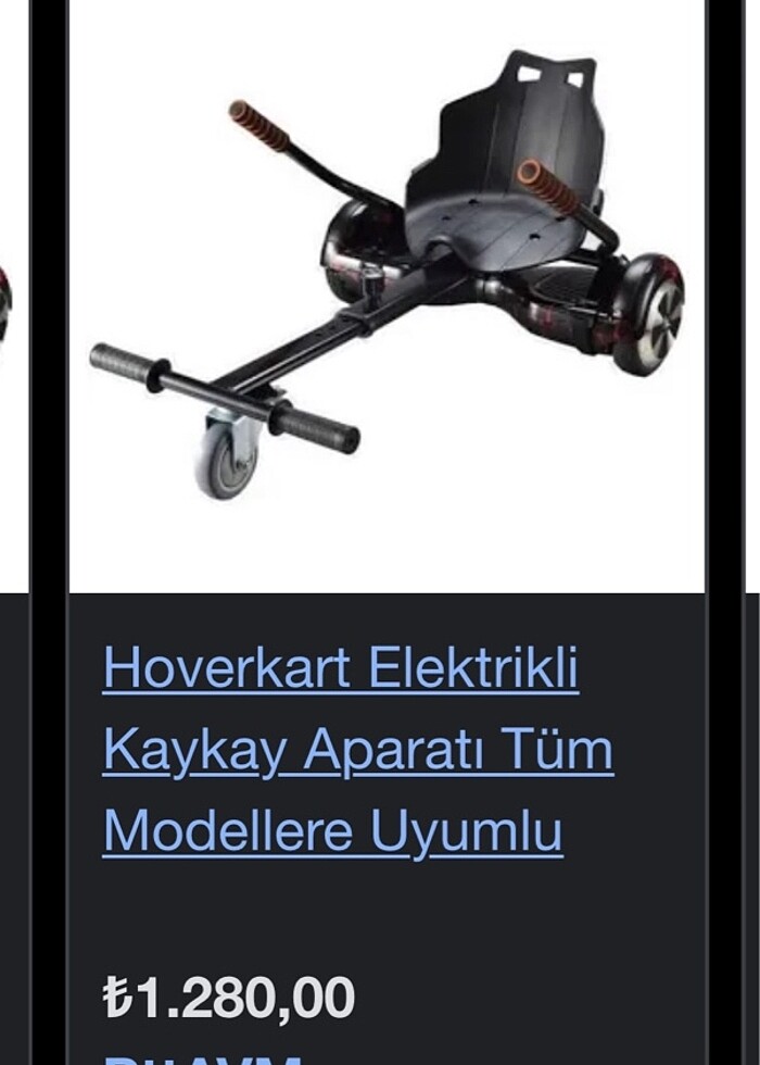 Hoverkart kaykay aparatı - Görsel 2
