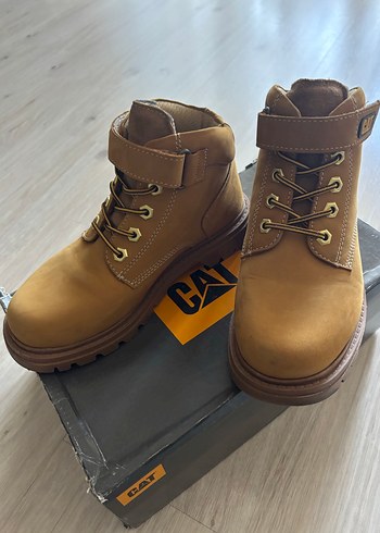 Erkek Çocuk camel Deri Bot CAT - Görsel 5