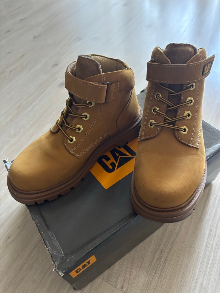 Erkek Çocuk camel Deri Bot CAT - Görsel 5