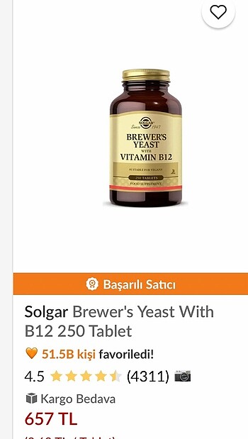 Solgar süt arttırıcı