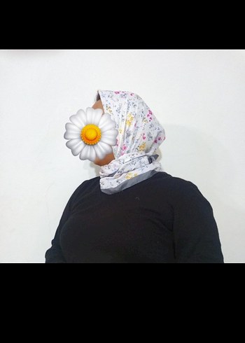 Beden Renkli Desenli Kadın Drapeli Başörtüsü