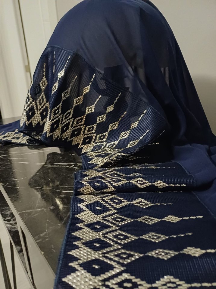 Drapeli Lacivert Tel kirma mevlütlük - Görsel 2