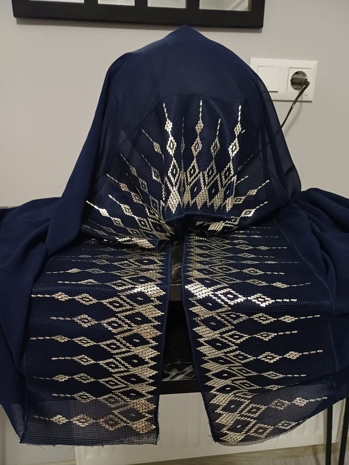 Drapeli Lacivert Tel kirma mevlütlük - Görsel 3