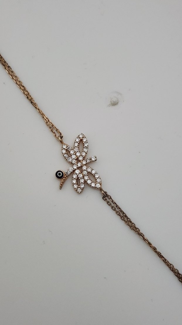 Yusufcuk Desenli Zincir Detaylı Gümüş Bileklik - Görsel 2