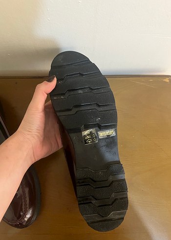 Kadın Bordo Zincir Detaylı Rugan Loafer - Görsel 7