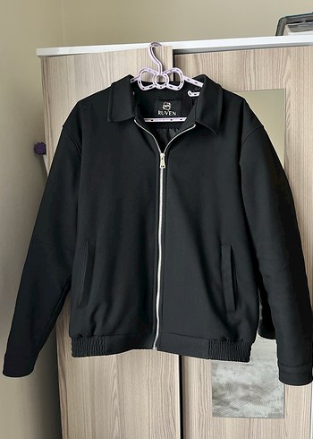 Siyah Kadın / Erkek Fermuarlı Street Wear mont kalın  RUVEN - Görsel 2