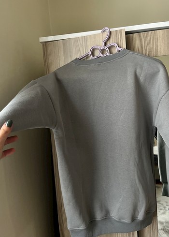 Gri Vintage Vibes Baskılı Sweatshirt - Görsel 4