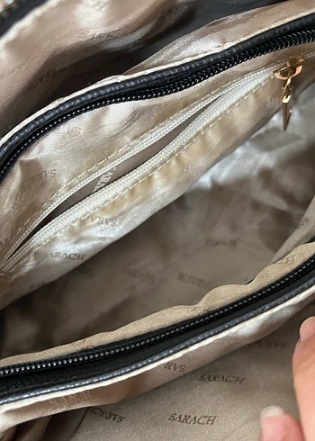 Siyah HAKİKİ DERİ Kemer Detaylı Kadın Çanta - Görsel 5