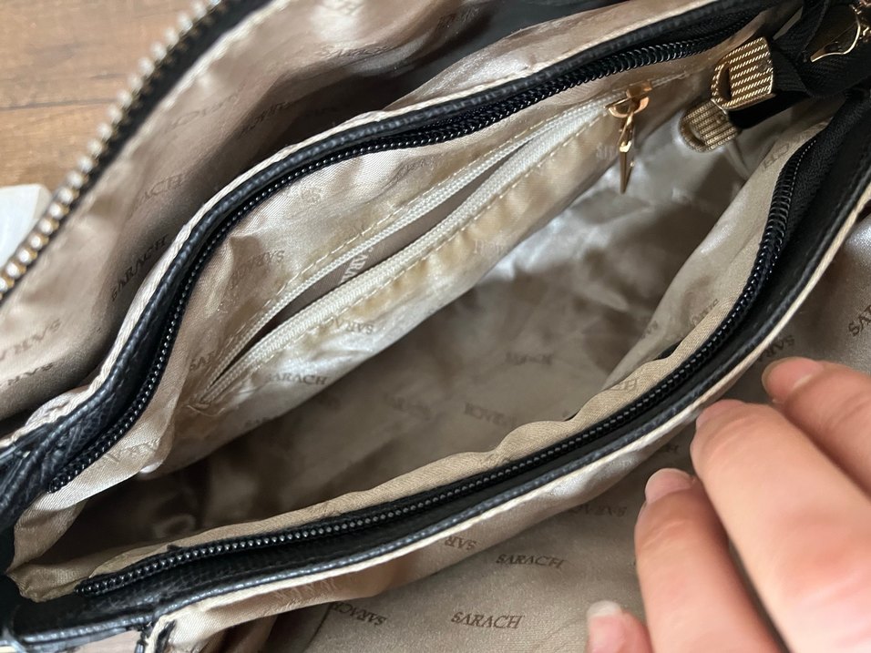 Siyah HAKİKİ DERİ Kemer Detaylı Kadın Çanta - Görsel 5