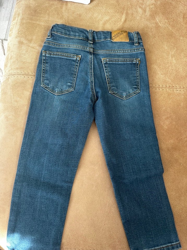 Parlak Mavi Erkek Çocuk Denim Pantolon - Görsel 4