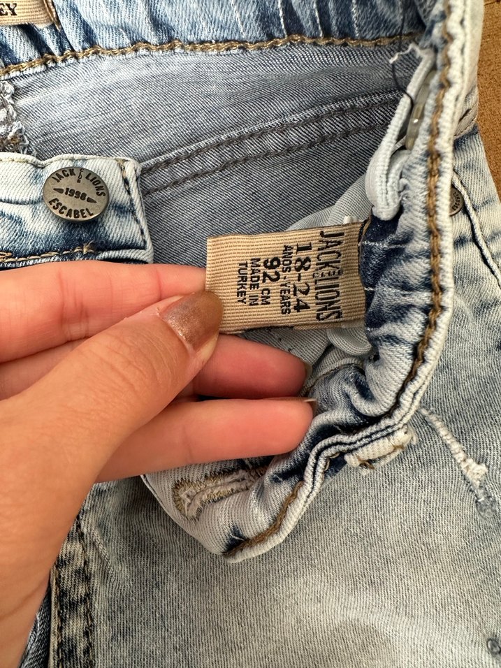 Erkek Çocuk Mavi Bol Kesim Denim Şort - Görsel 5