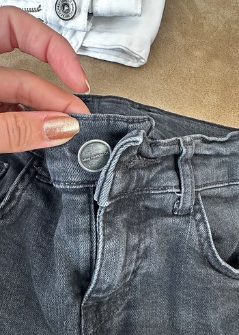 Gri Erkek Çocuk Kot Pantolon - Görsel 3