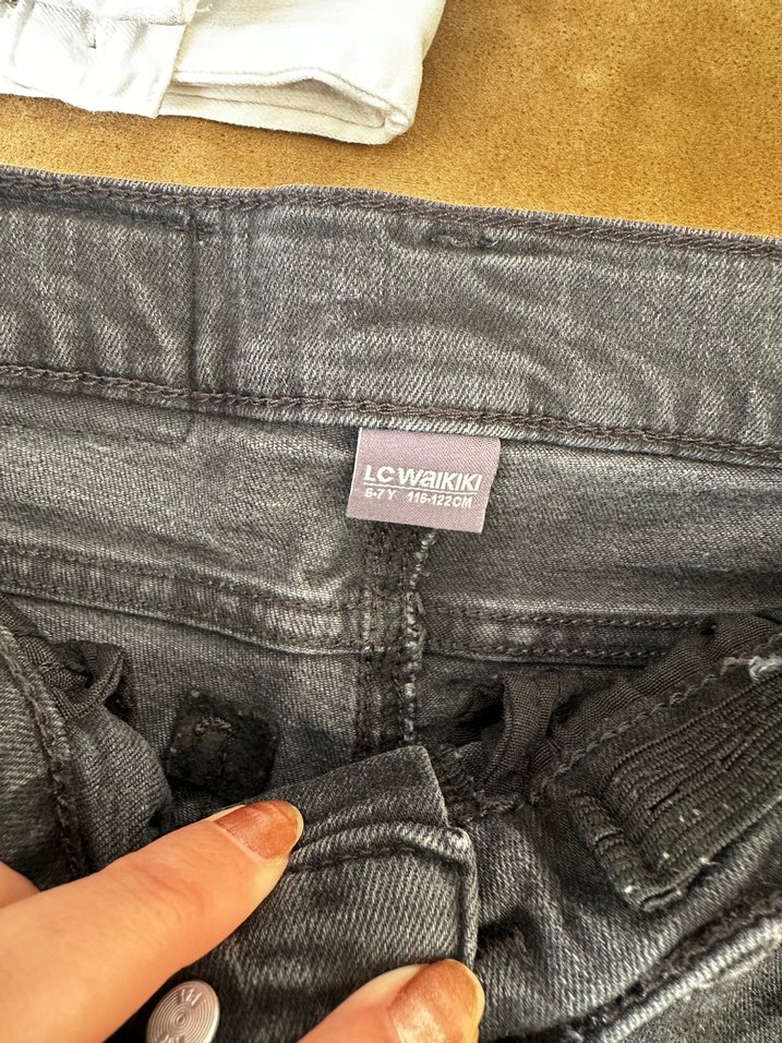 Gri Erkek Çocuk Kot Pantolon - Görsel 4