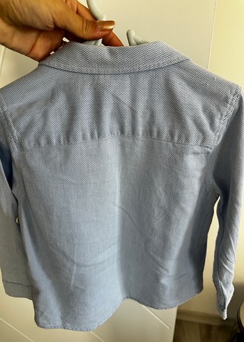 Düğmeli Erkek Çocuk Kot Gömlek - Görsel 5