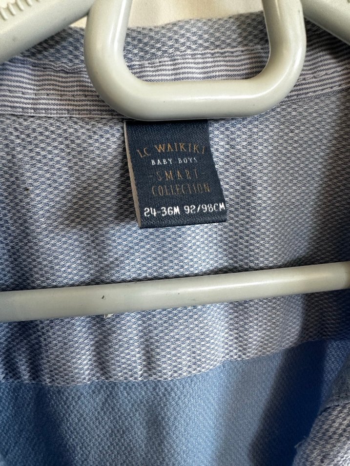 Düğmeli Erkek Çocuk Kot Gömlek - Görsel 3