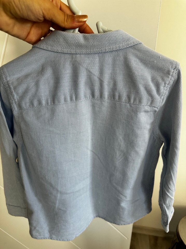 Düğmeli Erkek Çocuk Kot Gömlek - Görsel 5