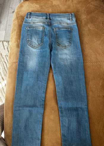 Erkek Çocuk Normal Kesim Gri Kot Pantolon - Görsel 5