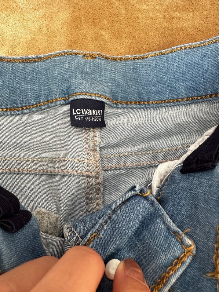 Erkek Çocuk Normal Kesim Gri Kot Pantolon - Görsel 4