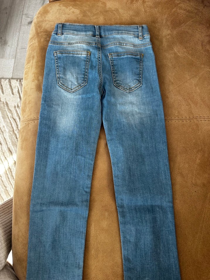 Erkek Çocuk Normal Kesim Gri Kot Pantolon - Görsel 5