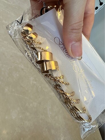  Beden altın Renk Gold küpe seti