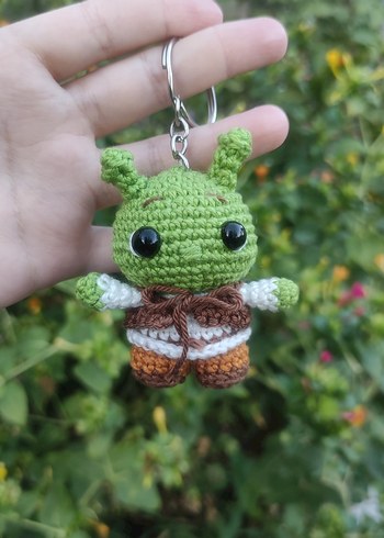 örgü Shrek anahtarlık