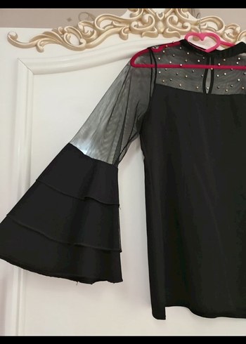 Diğer Siyah Uzun Kollu Gotik Bluz