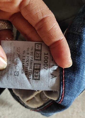 33 Beden mavi Renk Kot pantolon