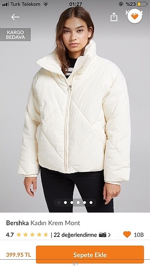 Bershka yeni sezon mont