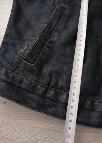 l Beden lacivert Renk Lacivert erkek Denim Ceket Düğmeli