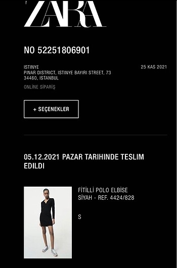 xs Beden siyah Renk Zara Polo Yaka Elbise