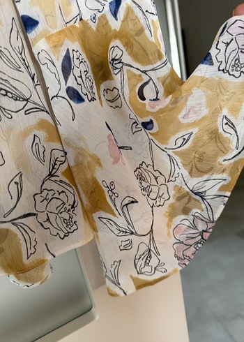 Primark Bohem V Yaka Desenli Kadın Bluz