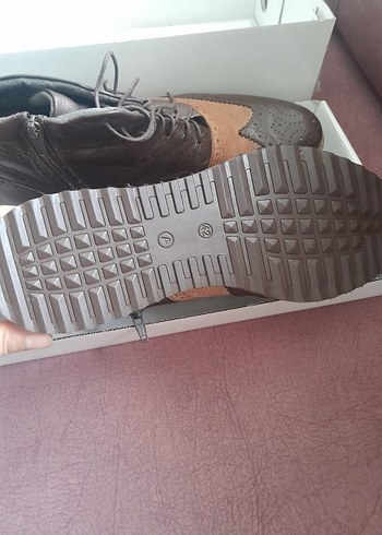 GÖN Marka kahverengi Deri Bağcıklı Erkek Bot - Görsel 2