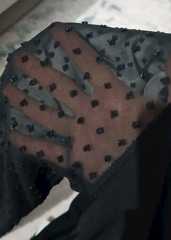 Siyah şortlu mini Etek bluz - Görsel 4