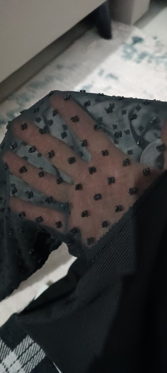 Siyah şortlu mini Etek bluz - Görsel 4