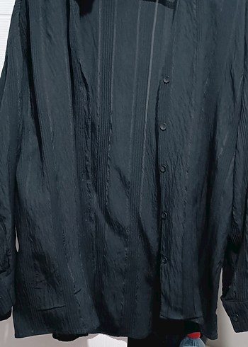 Çizgili Uzun Siyah Kadın Elbise - Görsel 4