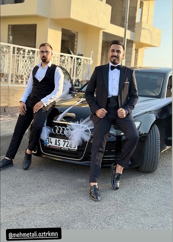 Siyah Modern Klasik Damatlık Takım
