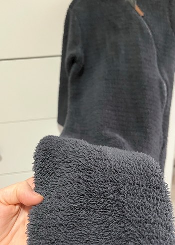 Gri Peluş Erkek Bebek Tulumu - Görsel 5