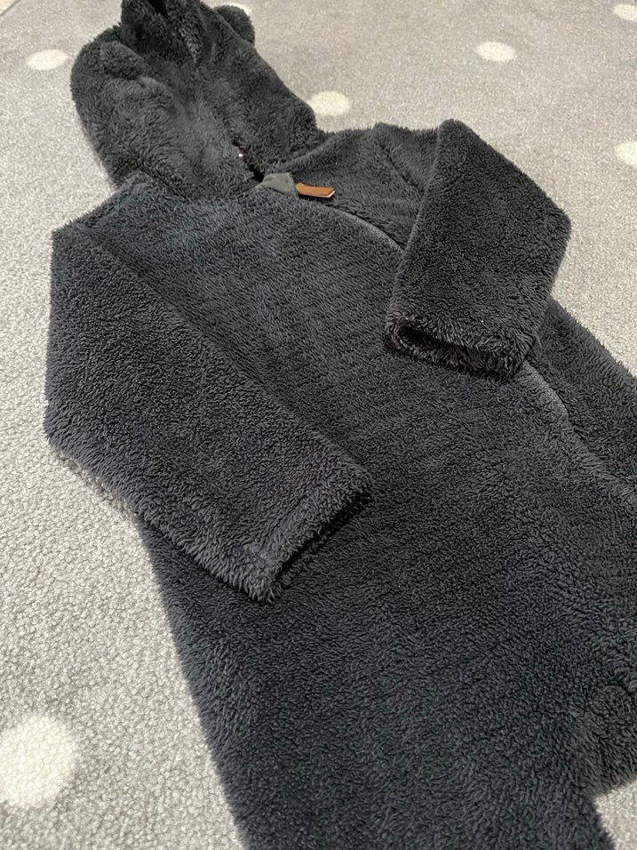 Gri Peluş Erkek Bebek Tulumu - Görsel 3