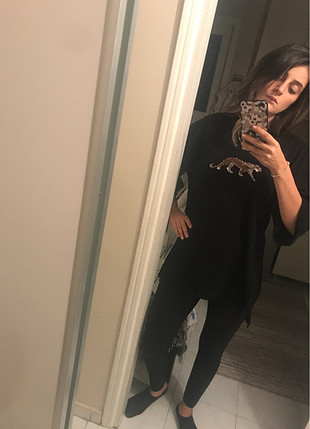 s Beden siyah Renk Aslan figürli siyah uzun tsort