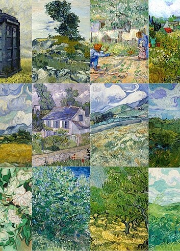 Van Gogh Yağlı Boya Poster Afiş Seti
