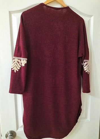 xl Beden bordo Renk Tunik
