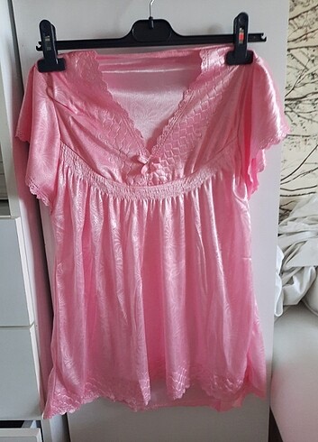 s Beden pembe Renk Kadın Pijama Takımı